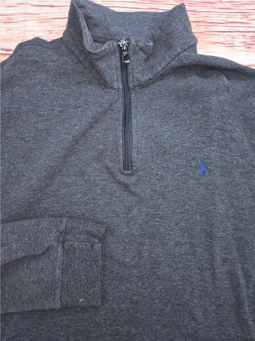 Polo Ralph Lauren Mens Gray 1/4 Zip Tech-Fleece Sweater XL